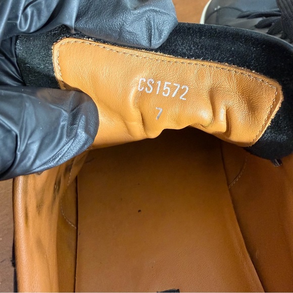 WOW 🔥 DOLCE & GABBANA 🩶 Luxury Low Top Leather Mens Size 7 Sneakers (Authentic)! - Picture 10 of 17